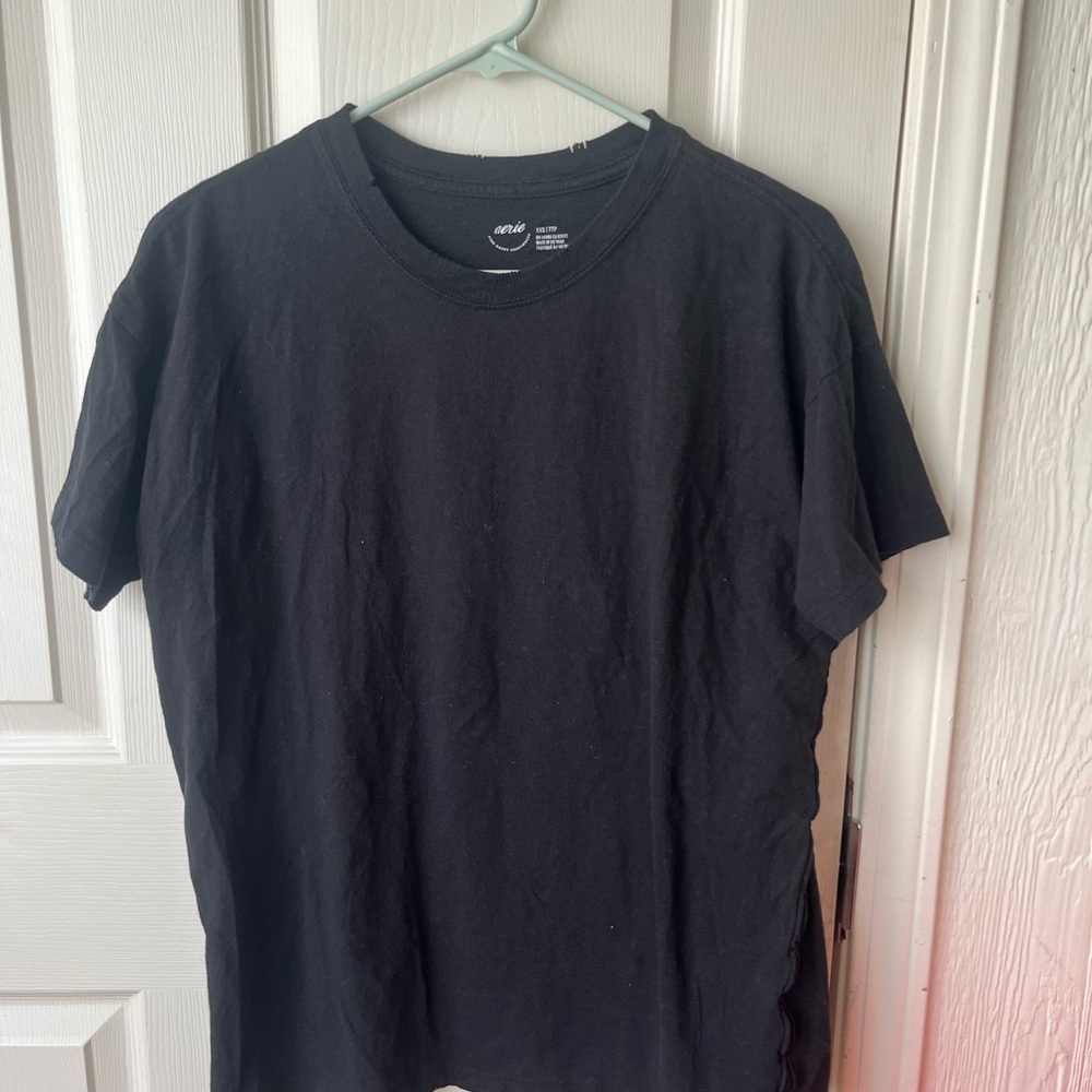 Aerie black oversized crew neck t-shirt
